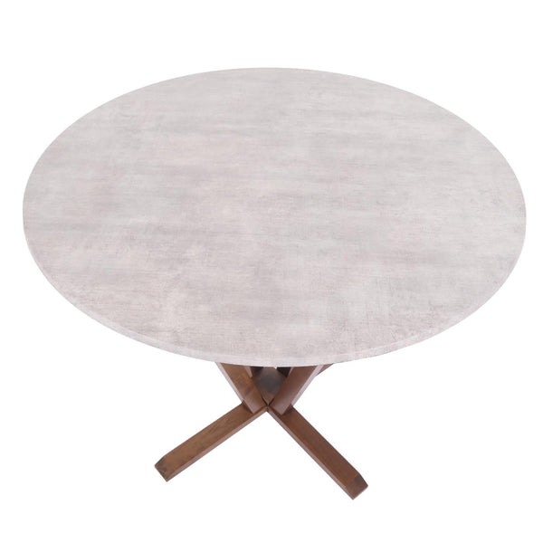 Bistrotisch Esstisch Massivholz HPL Laminat Ø92cm Beton-Optik