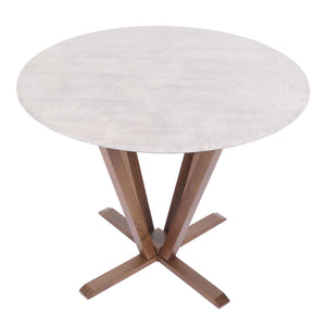 Bistrotisch Esstisch Massivholz HPL Laminat Ø92cm Beton-Optik