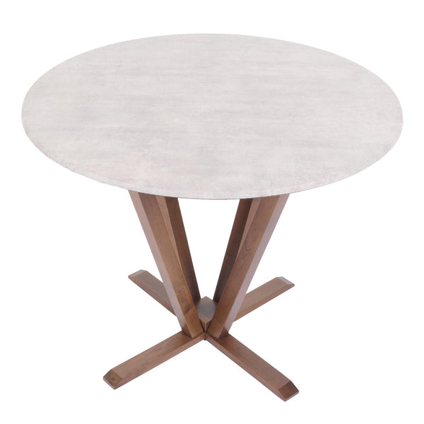 Bistrotisch Esstisch Massivholz HPL Laminat Ø92cm Beton-Optik