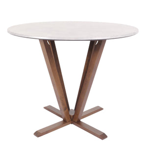 Bistrotisch Esstisch Massivholz HPL Laminat Ø92cm Beton-Optik