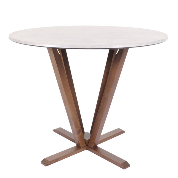 Bistrotisch Esstisch Massivholz HPL Laminat Ø92cm Beton-Optik