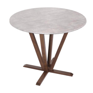 Bistrotisch Esstisch Massivholz HPL Laminat Ø92cm Beton-Optik