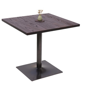 Bistrotisch Bartisch Industrial Ulme Holz 75x80x80cm dunkelbraun