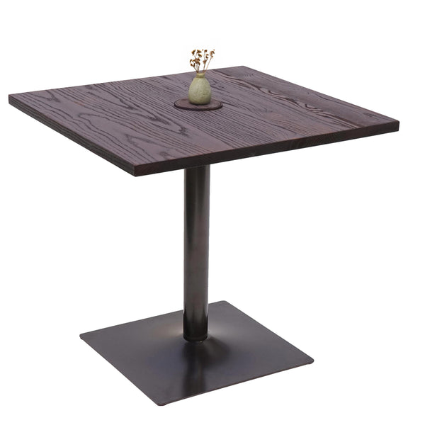 Bistrotisch Bartisch Industrial Ulme Holz 75x80x80cm dunkelbraun