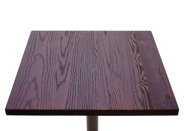 Bistrotisch Bartisch Industrial Ulme Holz 75x80x80cm dunkelbraun