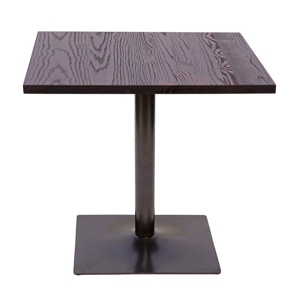 Bistrotisch Bartisch Industrial Ulme Holz 75x80x80cm dunkelbraun