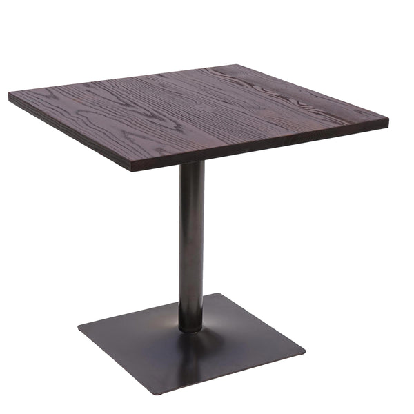 Bistrotisch Bartisch Industrial Ulme Holz 75x80x80cm dunkelbraun