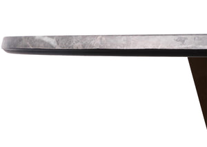 Bistrotisch Esstisch Massivholz HPL Laminat Ø92cm Marmoroptik