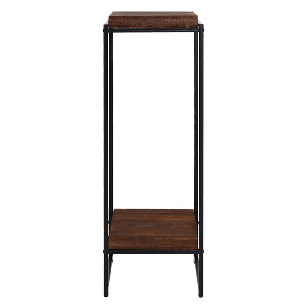Blumentisch JAM-K71 Beistelltisch FSC Metall dunkelbraun 101cm