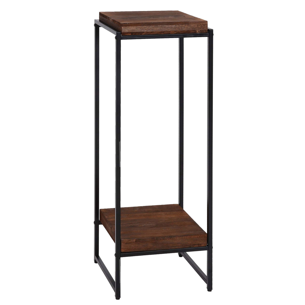 Blumentisch JAM-K71 Beistelltisch FSC Metall dunkelbraun 101cm