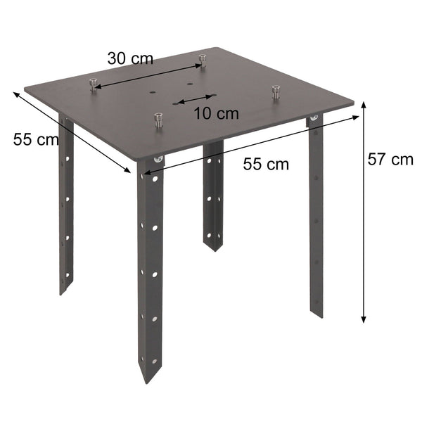 Bodenplatte XXL-Sonnenschirm Bodenanker Sonnenschirmständer Metall 24kg
