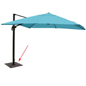 Bodenplatte XXL-Sonnenschirm Bodenanker Sonnenschirmständer Metall 24kg