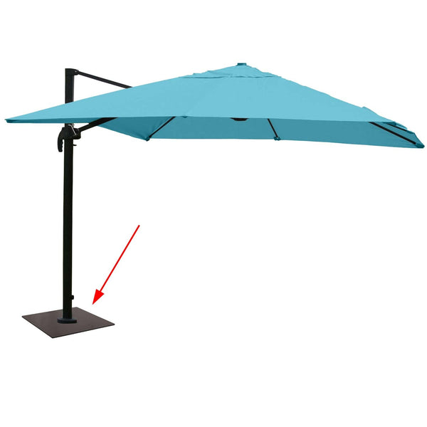 Bodenplatte XXL-Sonnenschirm Bodenanker Sonnenschirmständer Metall 24kg