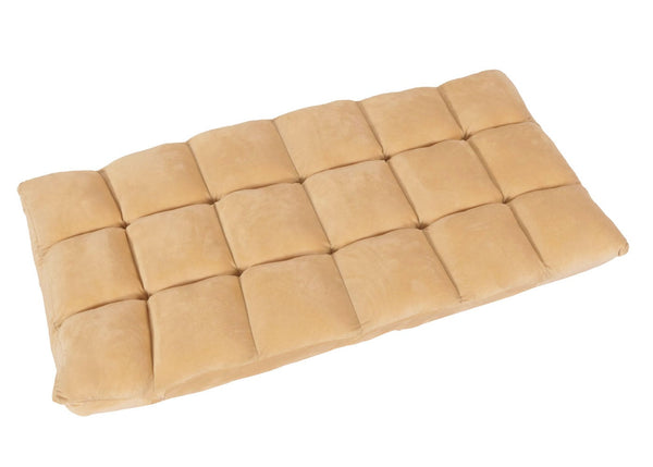 Bodensessel Relaxsessel Bodenkissen Klappsessel 6 Positionen Samt beige