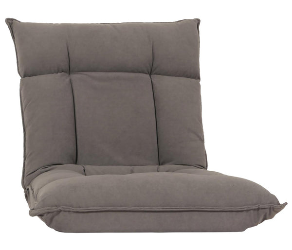 Bodensessel Relaxsessel Bodensofa Klappsessel 6 Positionen Samt dunkelgrau
