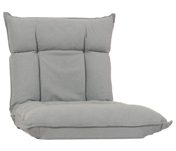 Bodensessel Relaxsessel Bodensofa Klappsessel 6 Positionen Samt hellgrau