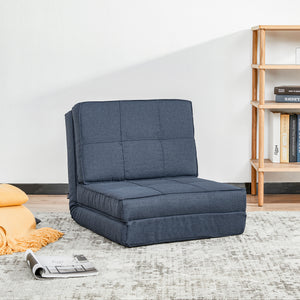 Sessel Sofa Gästebett klappbar 61x73x58cm Dunkelblau