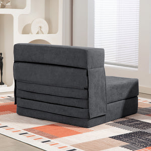 Bodensofa Schlafsofa klappbar als Matratze dunkelgrau