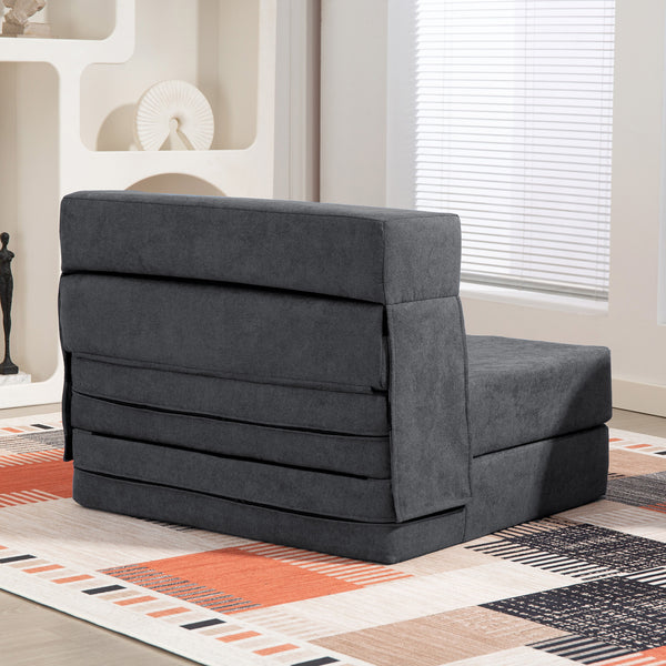 Bodensofa Schlafsofa klappbar als Matratze dunkelgrau