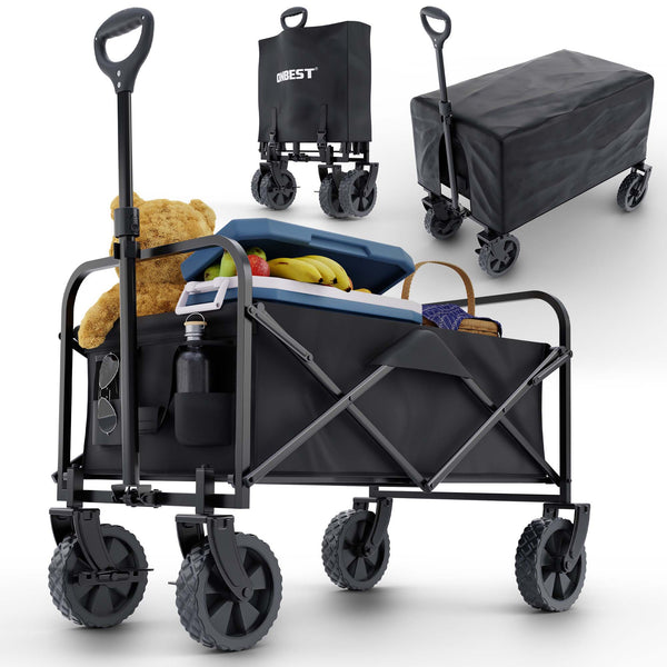 Bollerwagen faltbar mit 61 Liter Volumen Grau