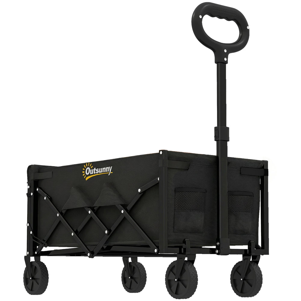 Bollerwagen faltbar für Garten und Transport mit Teleskopgriff