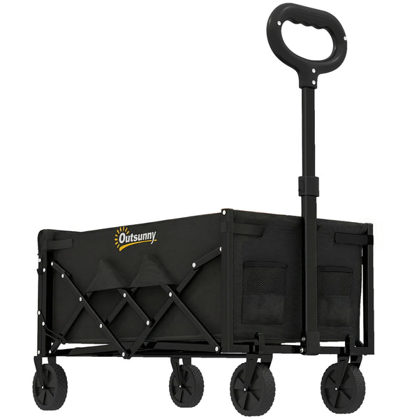 Bollerwagen faltbar für Garten und Transport mit Teleskopgriff