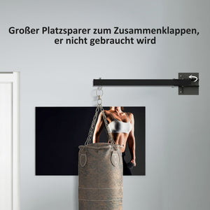 Boxsackhalterung Wandmontage verstellbar bis 100kg Stahl schwarz