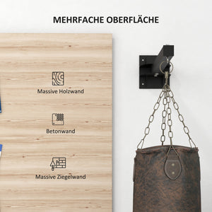 Boxsackhalterung Wandmontage verstellbar bis 100kg Stahl schwarz