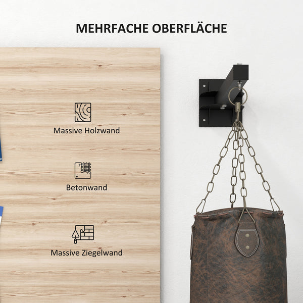 Boxsackhalterung Wandmontage verstellbar bis 100kg Stahl schwarz