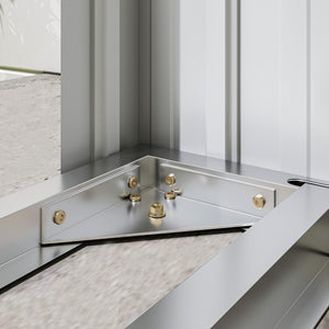 Brennholzunterstand Holzunterstand mit Schrägdach und Boden 150x67x150cm Stahl