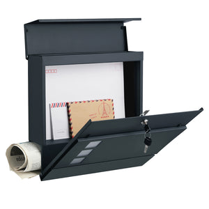 Briefkasten Postkasten mit Zeitungshalter