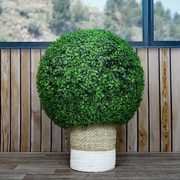 Künstlicher Buchsbaum Busch Ø55cm grün für Aussenbereich