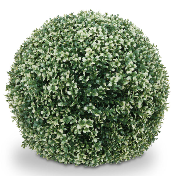 Künstlicher Buchsbaum Busch Ø 55cm, weisse Buchskugel Outdoor