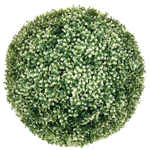 Künstlicher Buchsbaum Busch Ø 55cm, weisse Buchskugel Outdoor