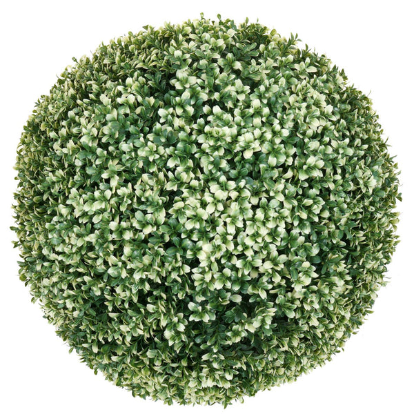 Künstlicher Buchsbaum Busch Ø 55cm, weisse Buchskugel Outdoor