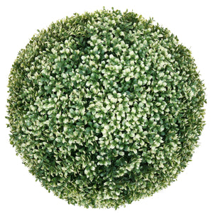 Künstlicher Buchsbaum Busch Ø 55cm, weisse Buchskugel Outdoor