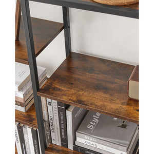 Bücherregal Aufbewahrungsregal mit 10 Fächern IndustrialVIBE