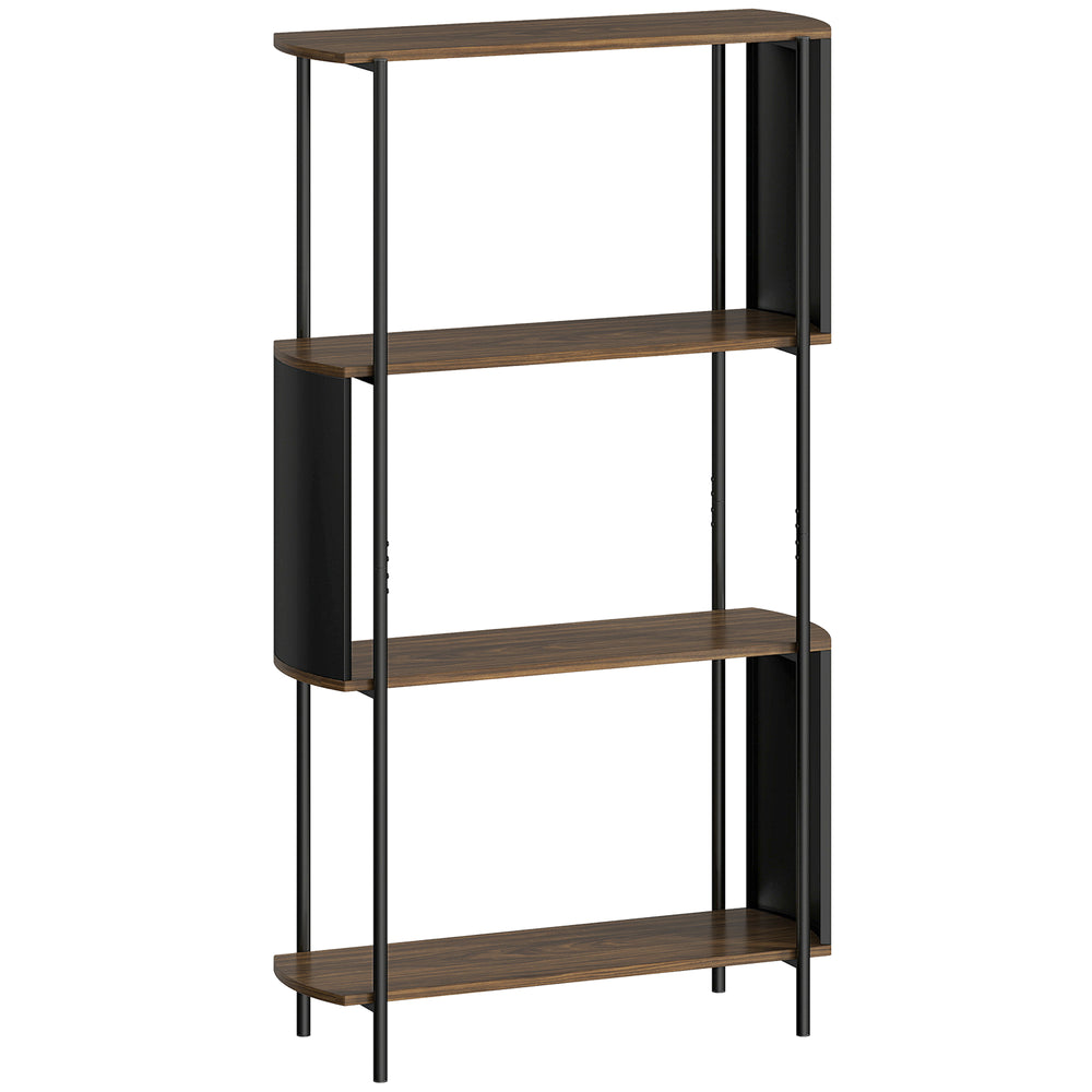 Bücherregal freistehend 4-stufig in Holzoptik industriell