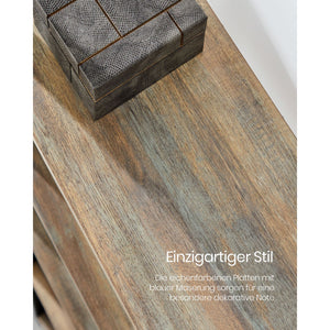 Bücherregal Standregal Industriestil 24x158x166cm Eiche Schwarz