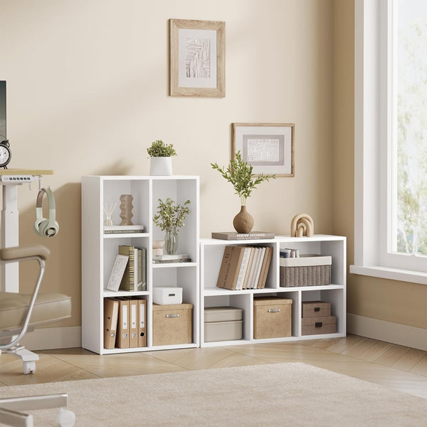 Bücherregal Kinderzimmerregal 5 Fächer 50x24x80cm Holz Weiss