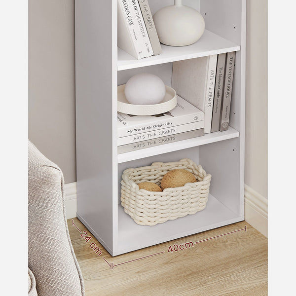 Bücherregal Luso 6 Fächer weiss