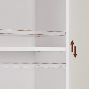 Bücherregal Luso 6 Fächer weiss