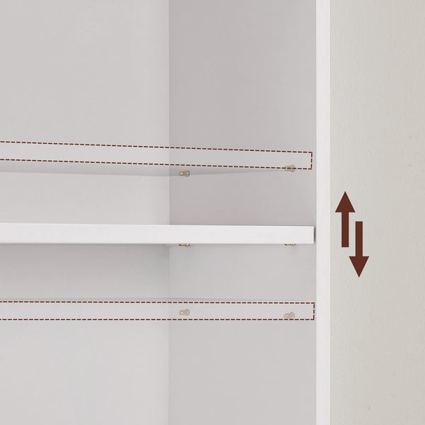 Bücherregal Luso 6 Fächer weiss