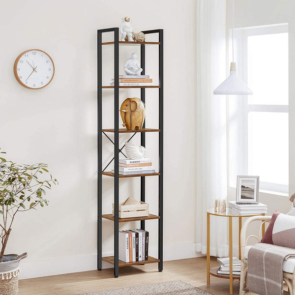 Bücherregal mit 6 Ebenen Standregal