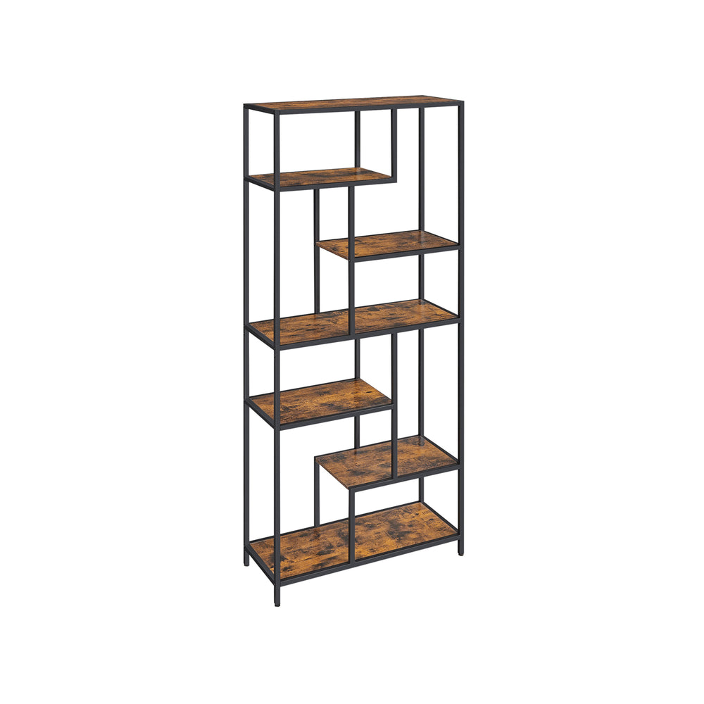 Libreria, scaffale indipendente, 6 ripiani, 180 cm, IndustrialVIBE