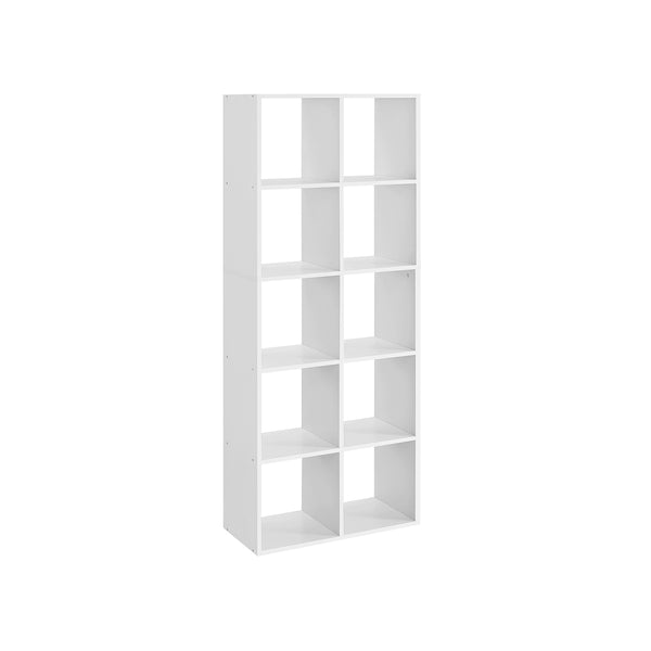 Bücherregal Standregal mit 10 Fächern 161cm