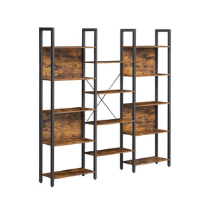 Bücherregal Standregal mit 14 Ablagen IndustrialVIBE