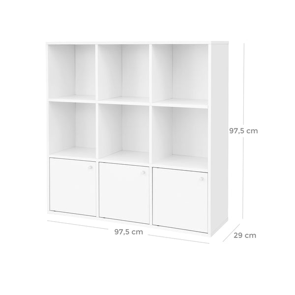 Bücherregal Würfelregal mit 3 Unterschränken