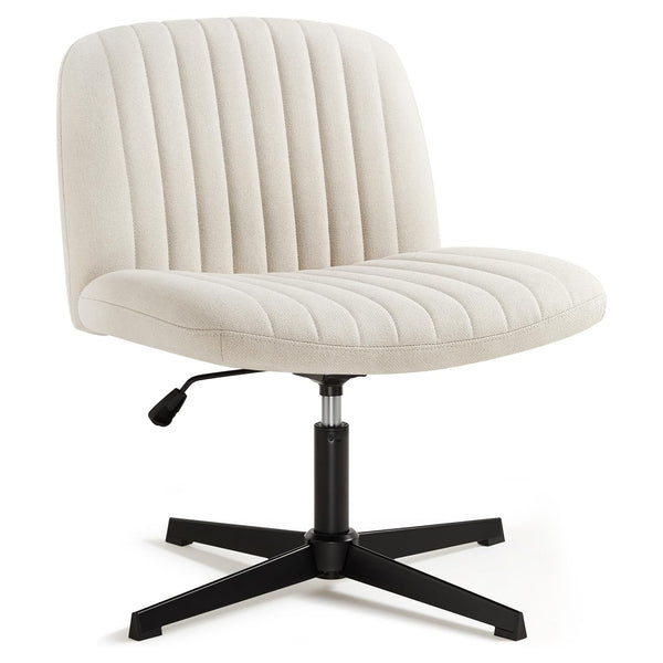 Office chair without armrests with rocking function