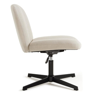 Office chair without armrests with rocking function